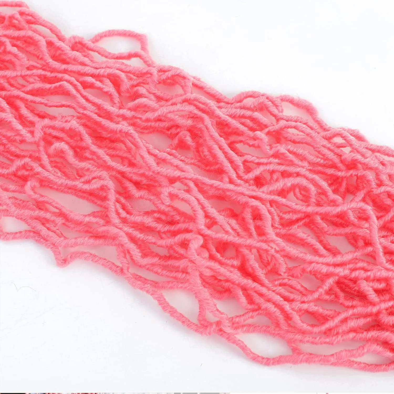 Karida Faux Locs Crochet Hair 36 Inches, New Soft Locs Crochet Hair 7 Packs, Crochet Faux Locs Hair Pre Looped Crochet Hair for Black Women (36 Inch (Pack of), Pink#)