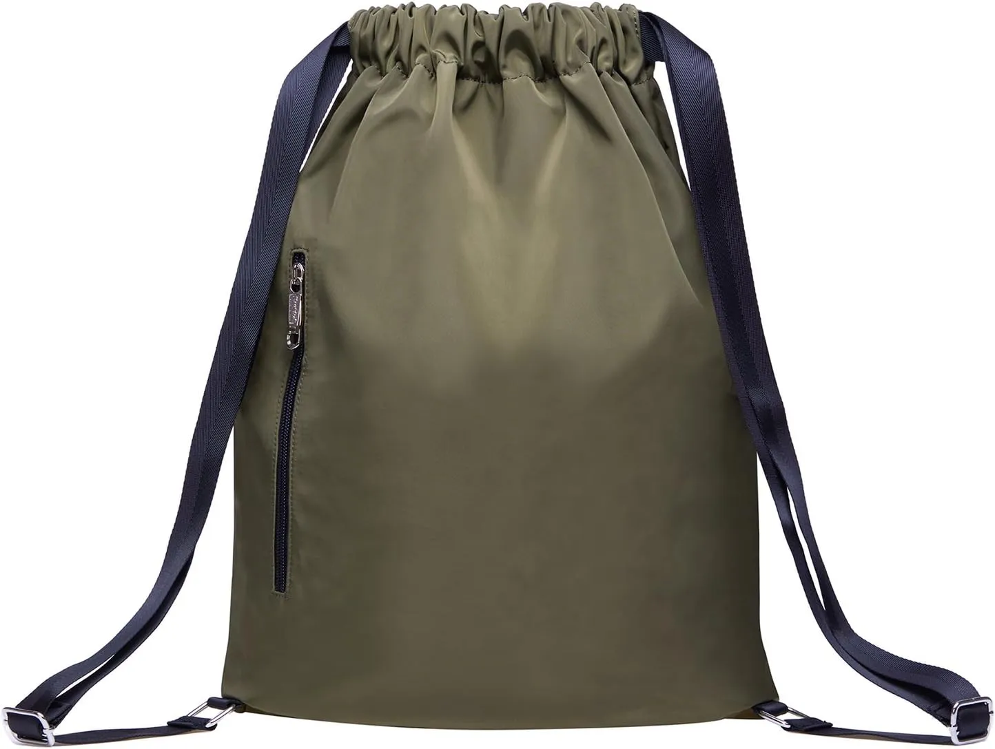 KAUKKO Drawstring Sports Backpack Gym Yoga Bag Shoulder Rucksack for Men and Women(1031-2-GREEN)