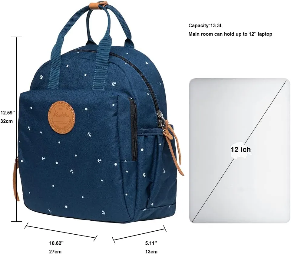 KAUKKO Lightweight Backpack Casual Travel Daypack Causal Backpack Shoulder Book Bag Multipurpose Daypacks
