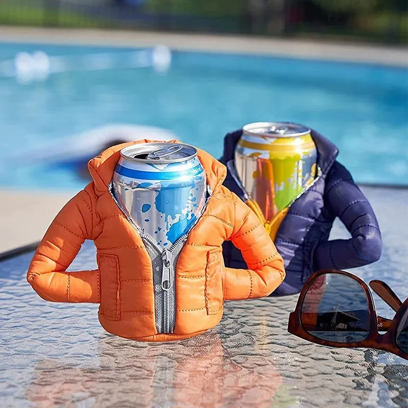 Keep cool with these insulated jacket can coolers