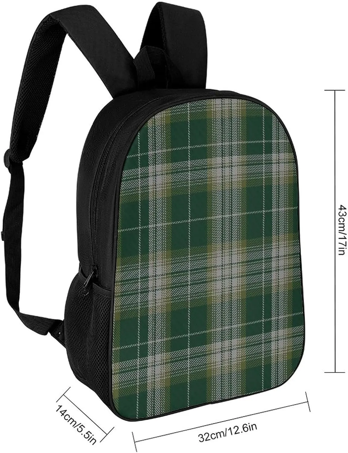 Kelso Tartan Backpack Lightweight Waterproof Backpacks Laptop Backpack for Unisex Casual Travel Daypacks Large Capacity