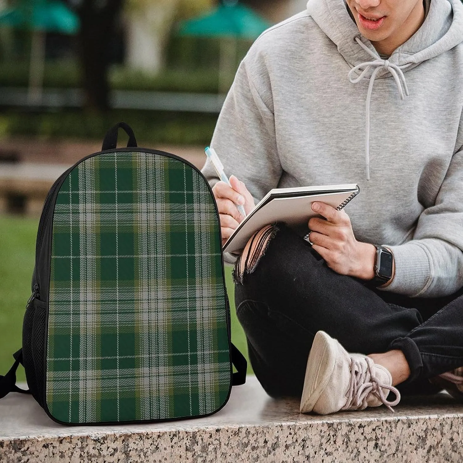 Kelso Tartan Backpack Lightweight Waterproof Backpacks Laptop Backpack for Unisex Casual Travel Daypacks Large Capacity