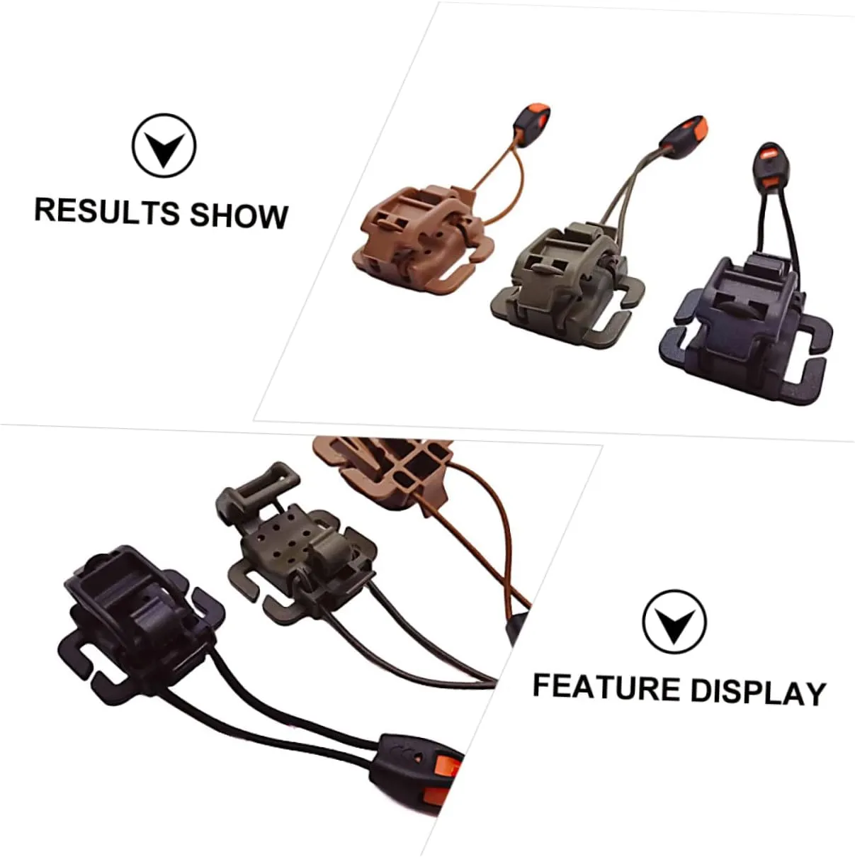 KESYOO Back Hanger Webbing Clip Rucksack Bag Clips Camping Outdoor Gear Clip Webbing Whistle Buckle Walking