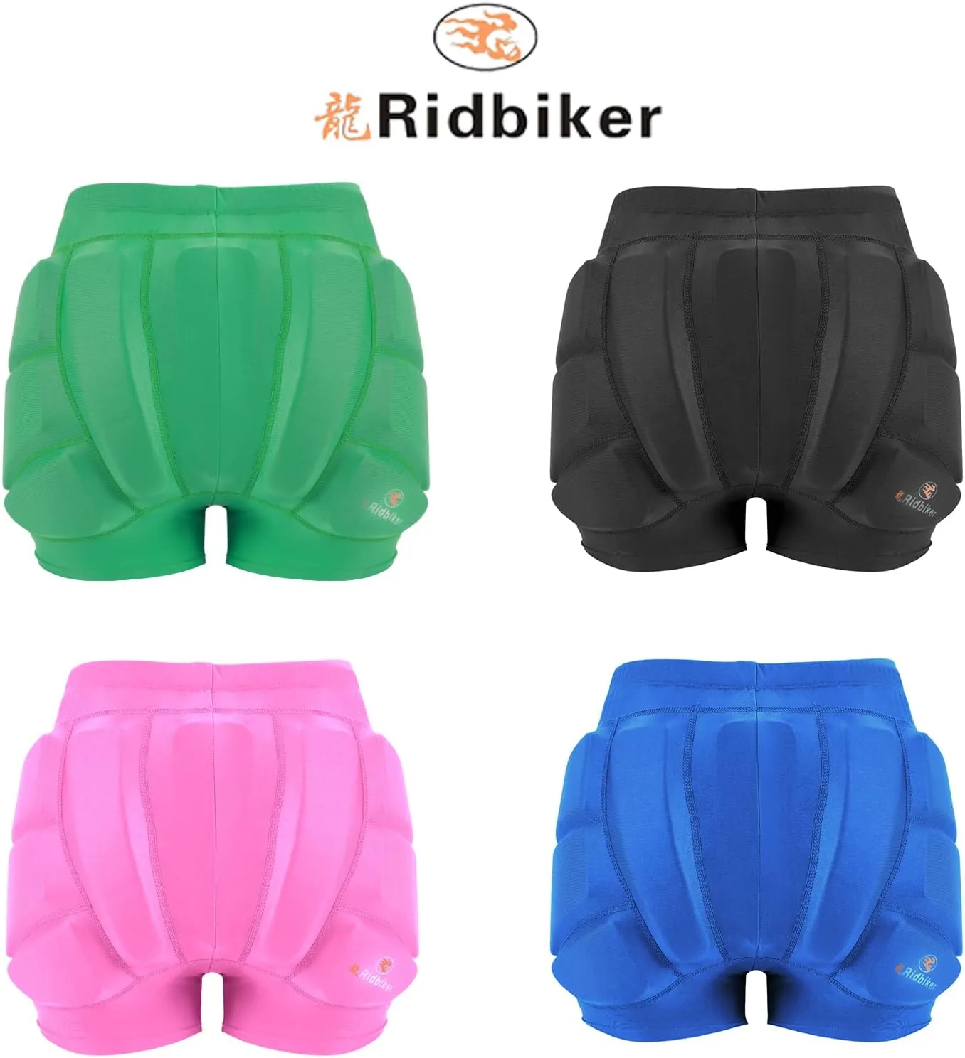 Kids Hip Butt Protection Pads Shorts, Youth Child 3D Tailbone Protective Padded Short Pants for Skiing Skating Snowboard