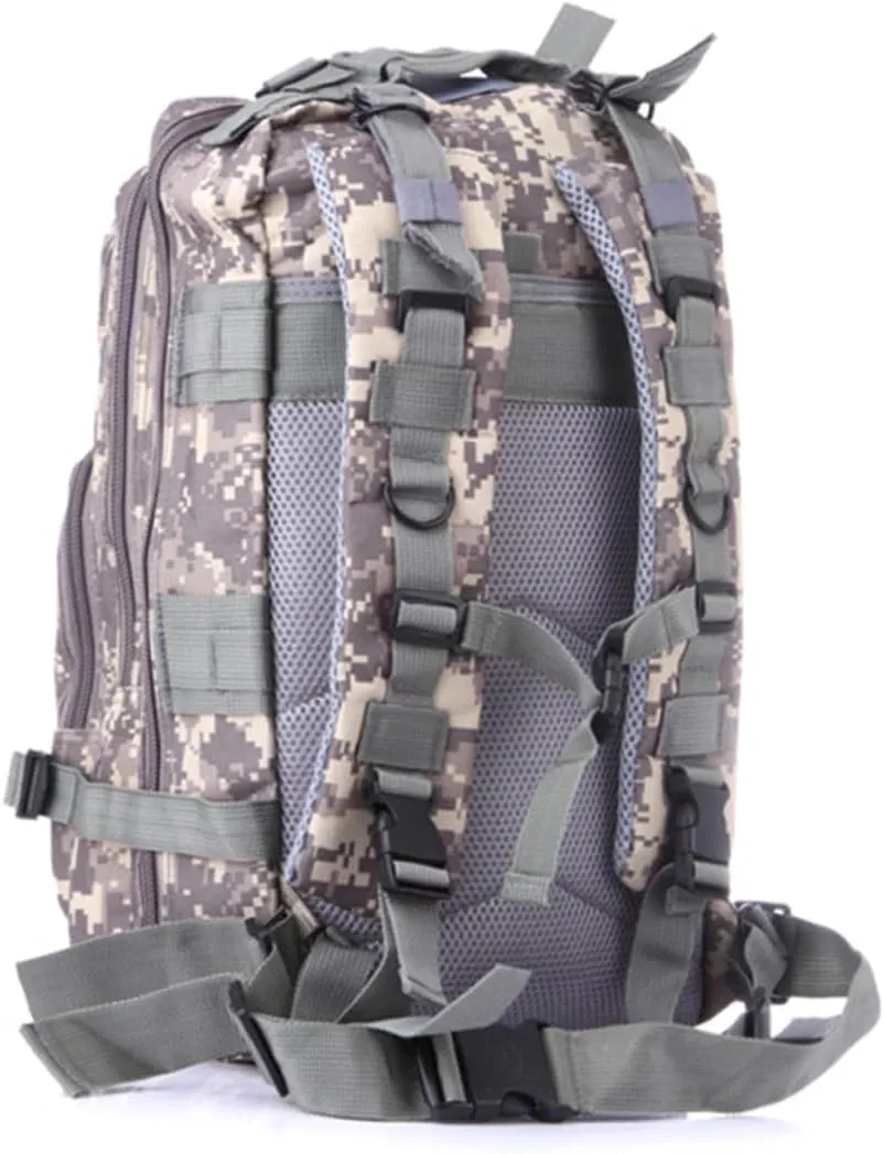 Kisangel Camouflage Backpack Small Rucksacks for Hiking Trekking Camping 20-35l Organized Pockets Adjustable Straps