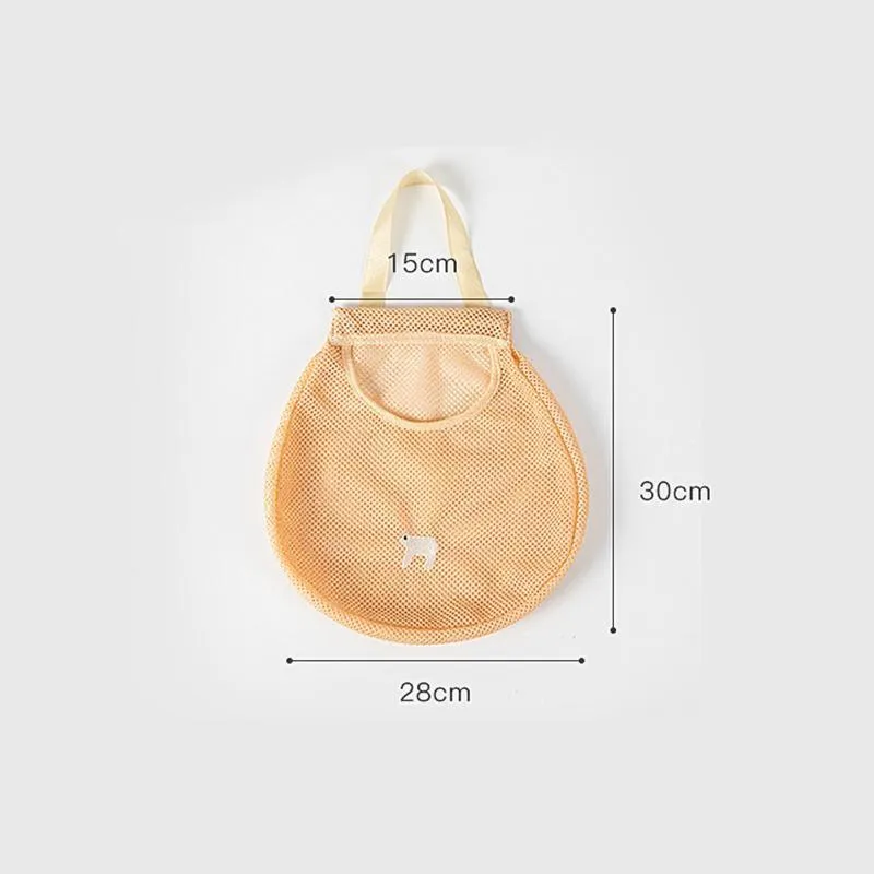 Kitchen Storage Mesh Bag 1PC 3Colours Polyester