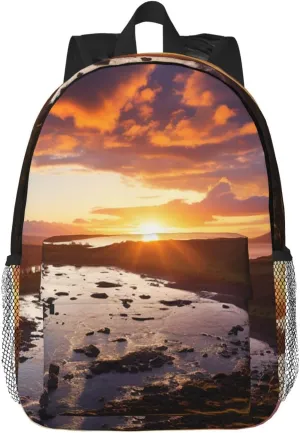 Laptop Backpack Lightweight Backpack for Men Women Daypack Beautiful Sunrise Laptop Bag Casual Backpack for Travel