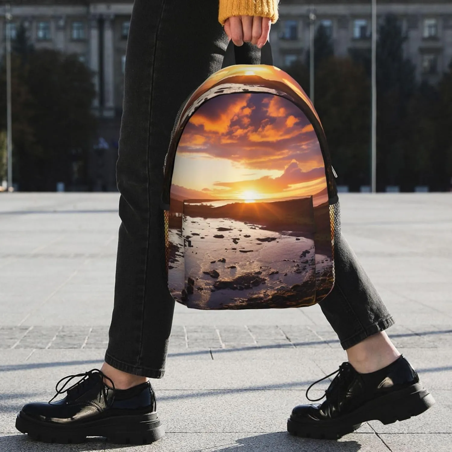 Laptop Backpack Lightweight Backpack for Men Women Daypack Beautiful Sunrise Laptop Bag Casual Backpack for Travel