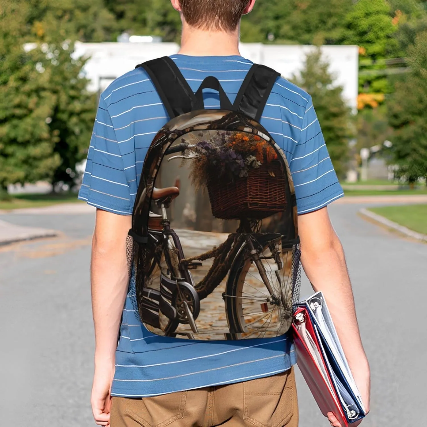 Laptop Backpack Lightweight Backpack for Men Women Daypack Bicycle Laptop Bag Casual Backpack for Travel