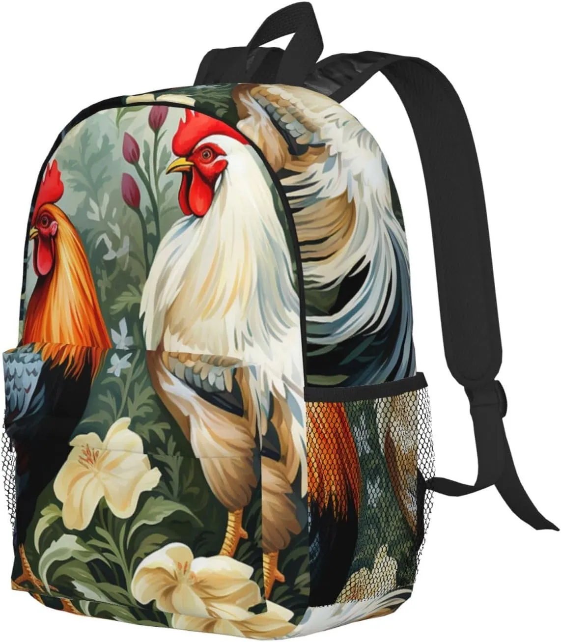 Laptop Backpack Lightweight Backpack for Men Women Daypack Rooster Laptop Bag Casual Backpack for Travel