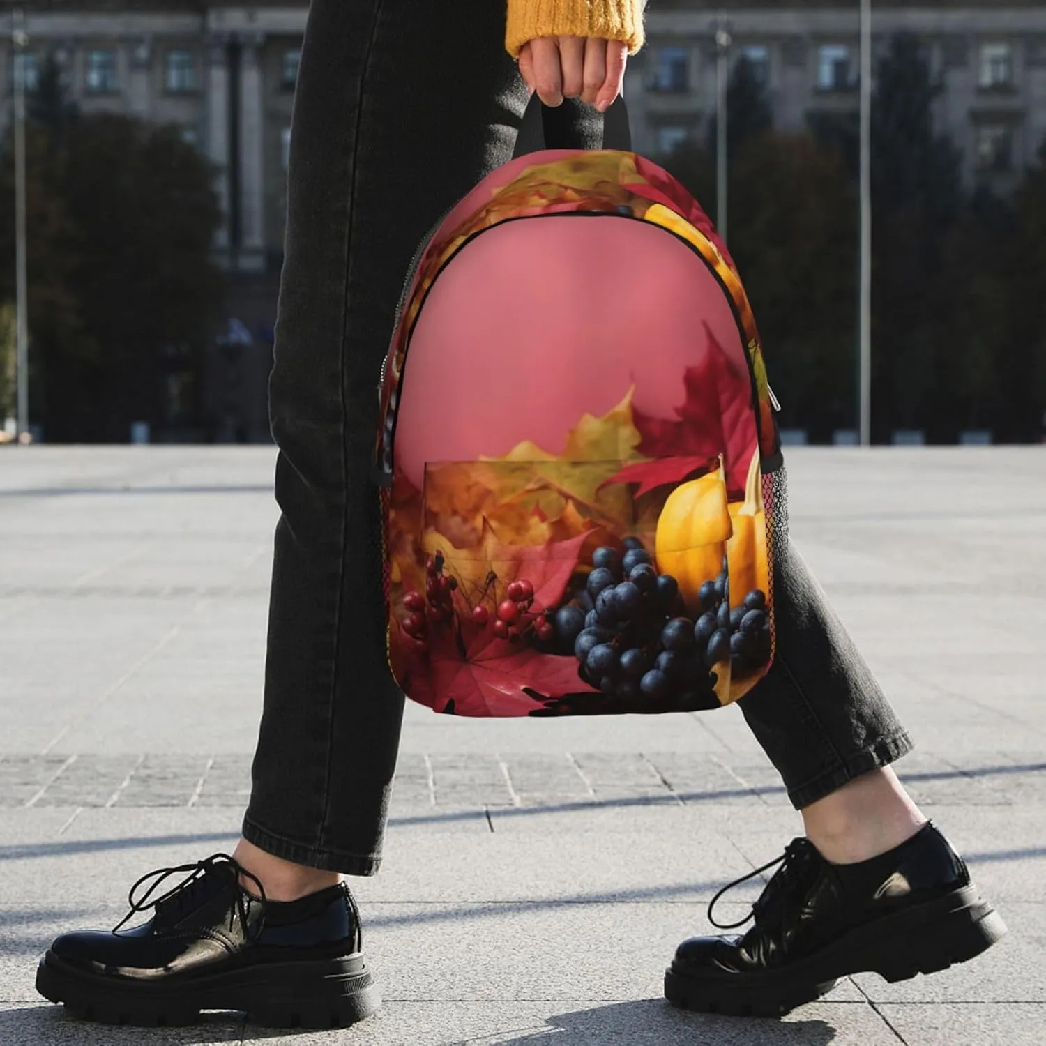 Laptop Backpack Lightweight Backpack for Men Women Daypack Thanksgiving Background Laptop Bag Casual Backpack for Travel