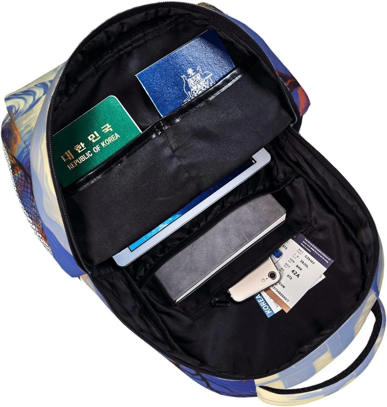 Laptop Backpack Lightweight Daypack for Men Women Abstract Nature Landscape Backpack Laptop Bag for Travel Hiking