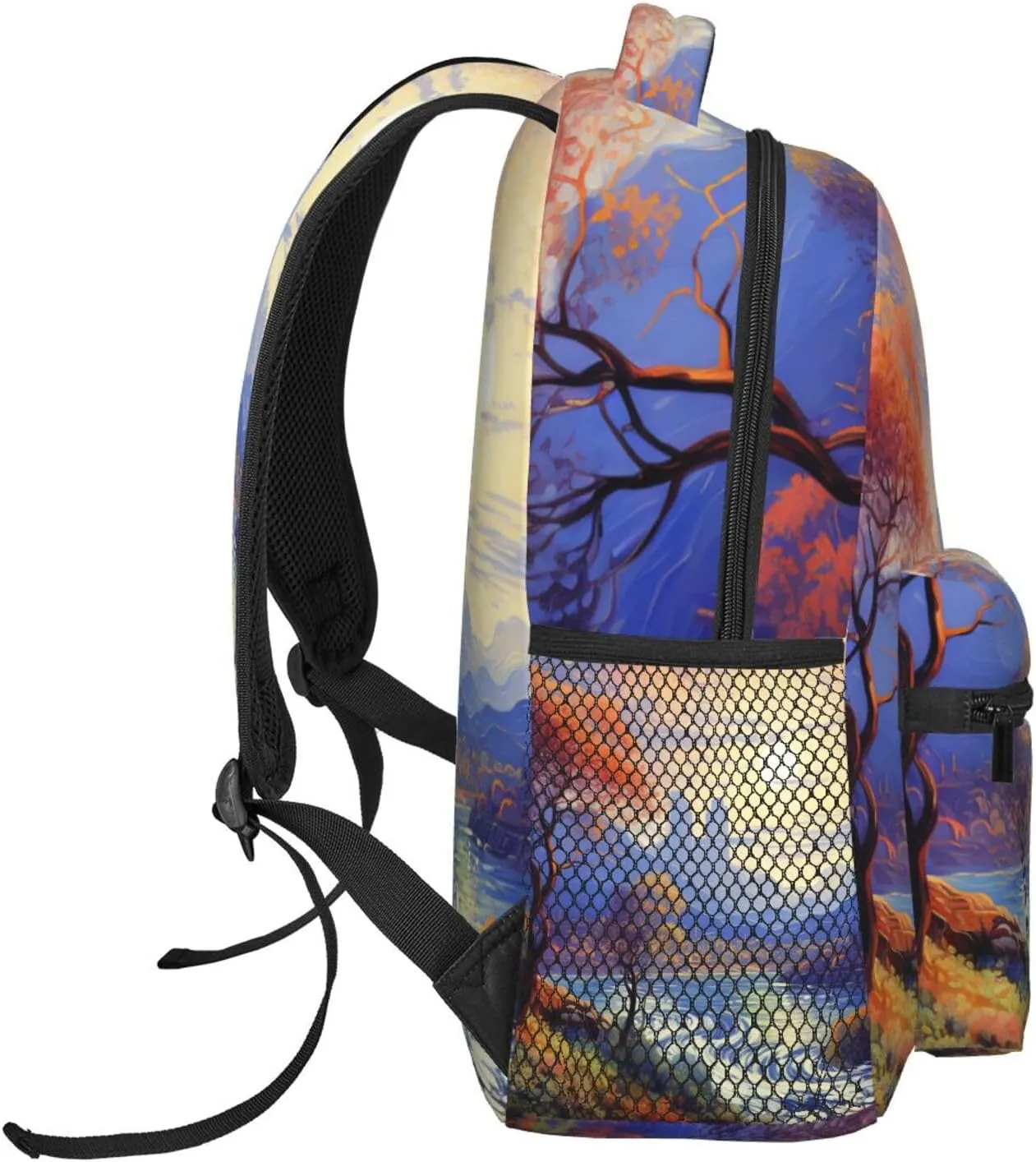 Laptop Backpack Lightweight Daypack for Men Women Abstract Nature Landscape Backpack Laptop Bag for Travel Hiking