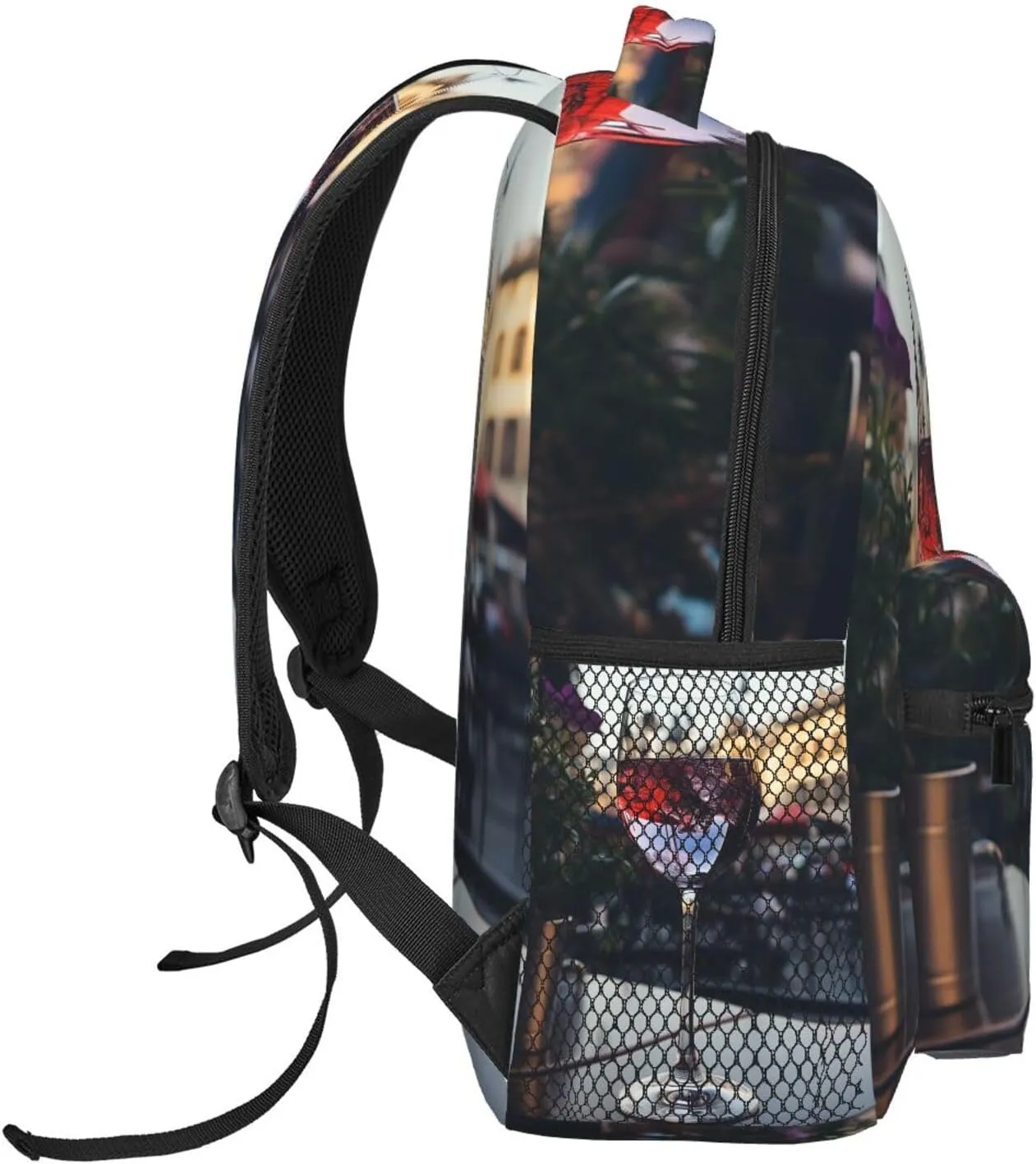 Laptop Backpack Lightweight Daypack for Men Women Wine glass Backpack Laptop Bag for Travel Hiking