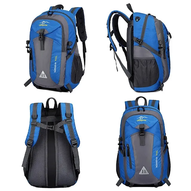 Large Capacity Waterproof Polyester Backpack for Hiking, Travel, and School - Durable and Versatile for Students and Outdoor Enthusiasts, Back to School