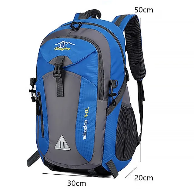 Large Capacity Waterproof Polyester Backpack for Hiking, Travel, and School - Durable and Versatile for Students and Outdoor Enthusiasts, Back to School