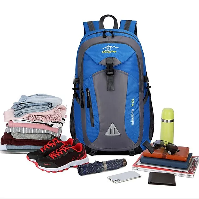 Large Capacity Waterproof Polyester Backpack for Hiking, Travel, and School - Durable and Versatile for Students and Outdoor Enthusiasts, Back to School