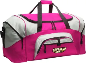 LARGE Southern Miss Duffel Bag Ladies USM Golden Eagles Suitcase Duffle - Gym Bag GIFT IDEA for Her