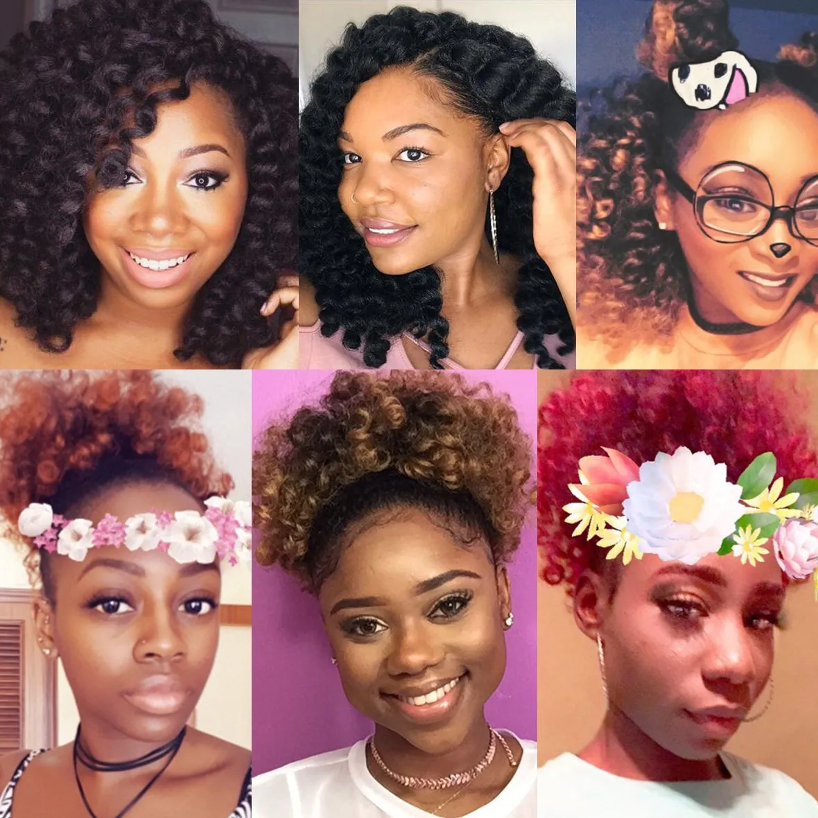 Leeven 8 Inch 6 Packs Wand Curl Crochet Hair Ombre Brown to Blonde Jamaican Bounce Crochet Braids Hair Extension for Women 20 Strands/Pack Synthetic Jumpy Wand Curly Braiding Hair 1B/30/27#
