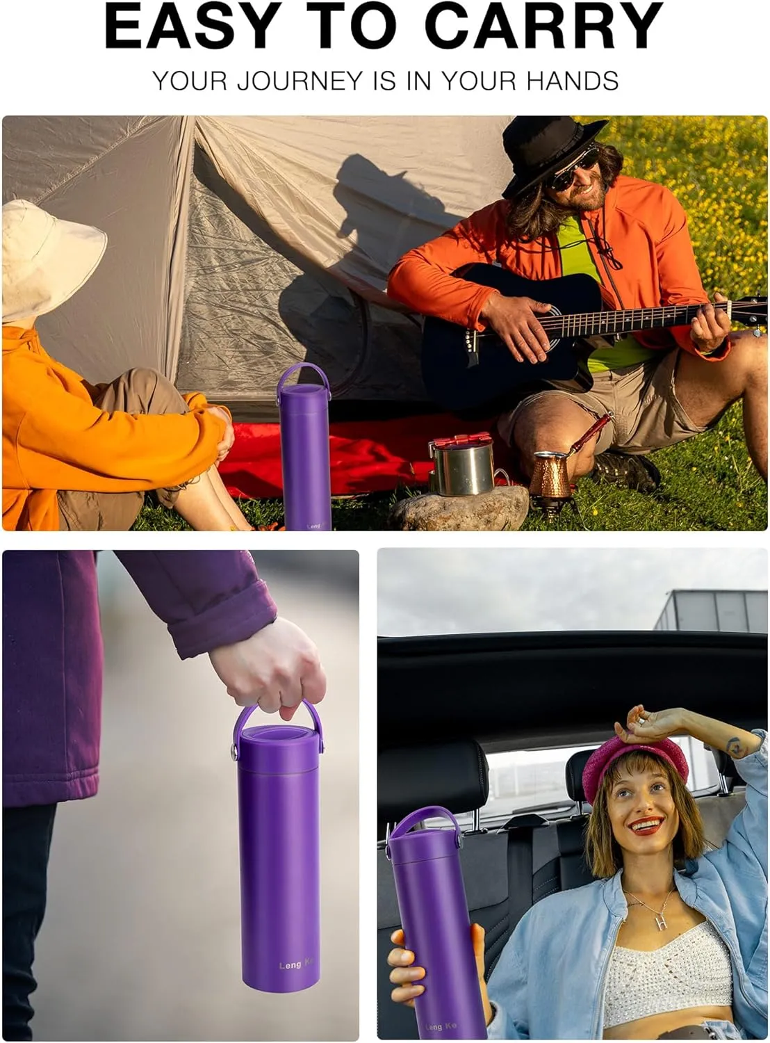Leng Ke Insulin Pens Cooler Travel Case Medicine Cooler for Travel TSA Approved Diabetic Insulina Cooler EpiPen Carry Case Medical Travel Cooler Bag Ice Pack with Medical Alert Tag (Purple)