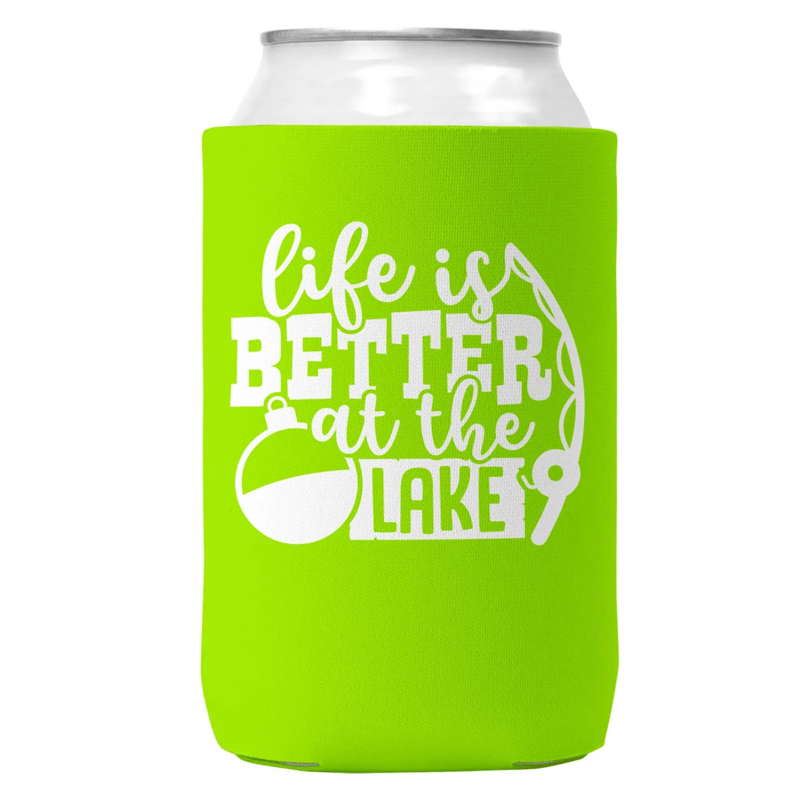 Life is Better at the Lake Can Coozie Cooler for 12oz Cans