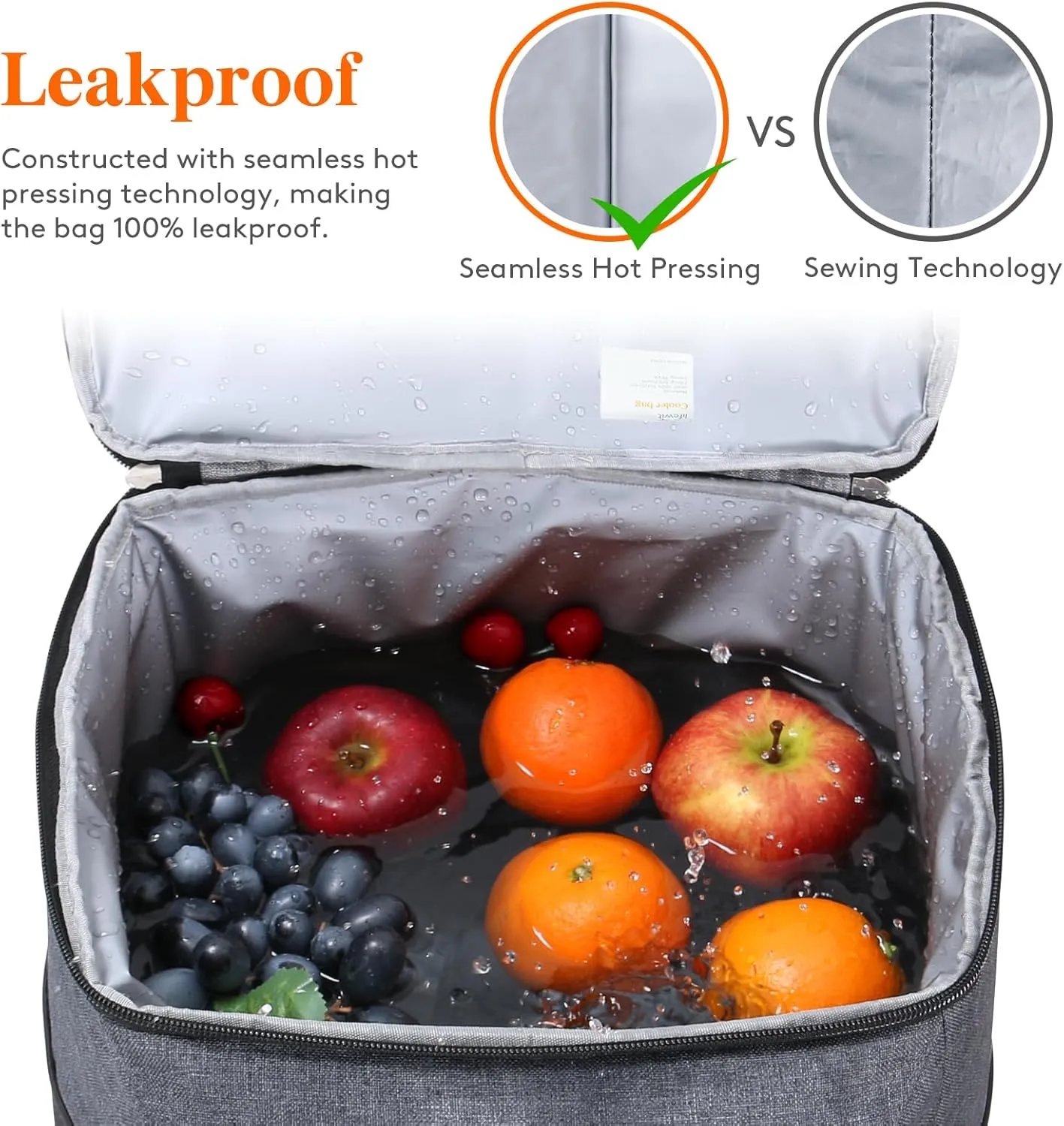 Lifewit Cooler Bag 30/50/60 Cans Collapsible and Insulated Large Lunch Bag Leakproof Soft Cooler Portable Tote for Camping/BBQ/Family Outdoor Activities