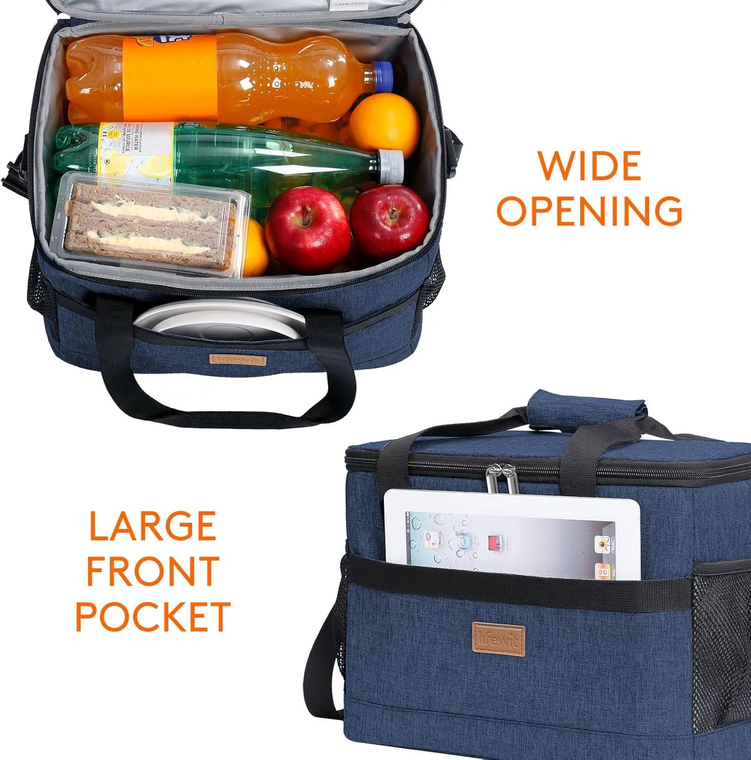 Lifewit Cooler Bag 30/50/60 Cans Collapsible and Insulated Large Lunch Bag Leakproof Soft Cooler Portable Tote for Camping/BBQ/Family Outdoor Activities