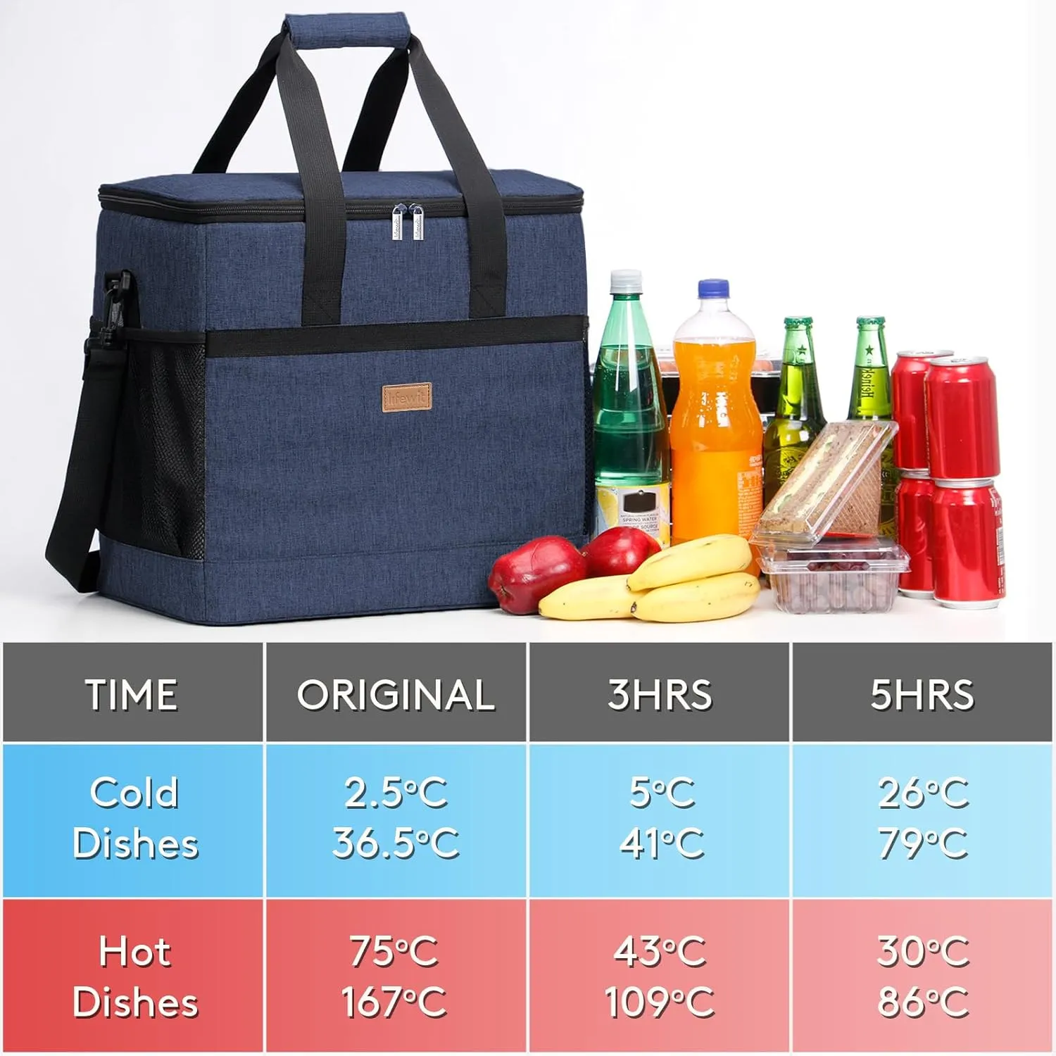 Lifewit Cooler Bag 30/50/60 Cans Collapsible and Insulated Large Lunch Bag Leakproof Soft Cooler Portable Tote for Camping/BBQ/Family Outdoor Activities