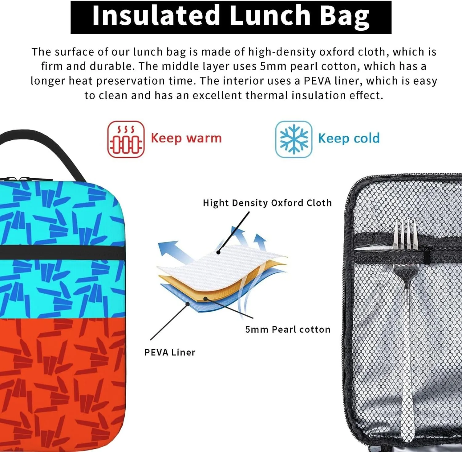 Lightweight Hiking Daypacks Backpack With Lunch Box Sets Adjustable Shoulder Straps, Black1