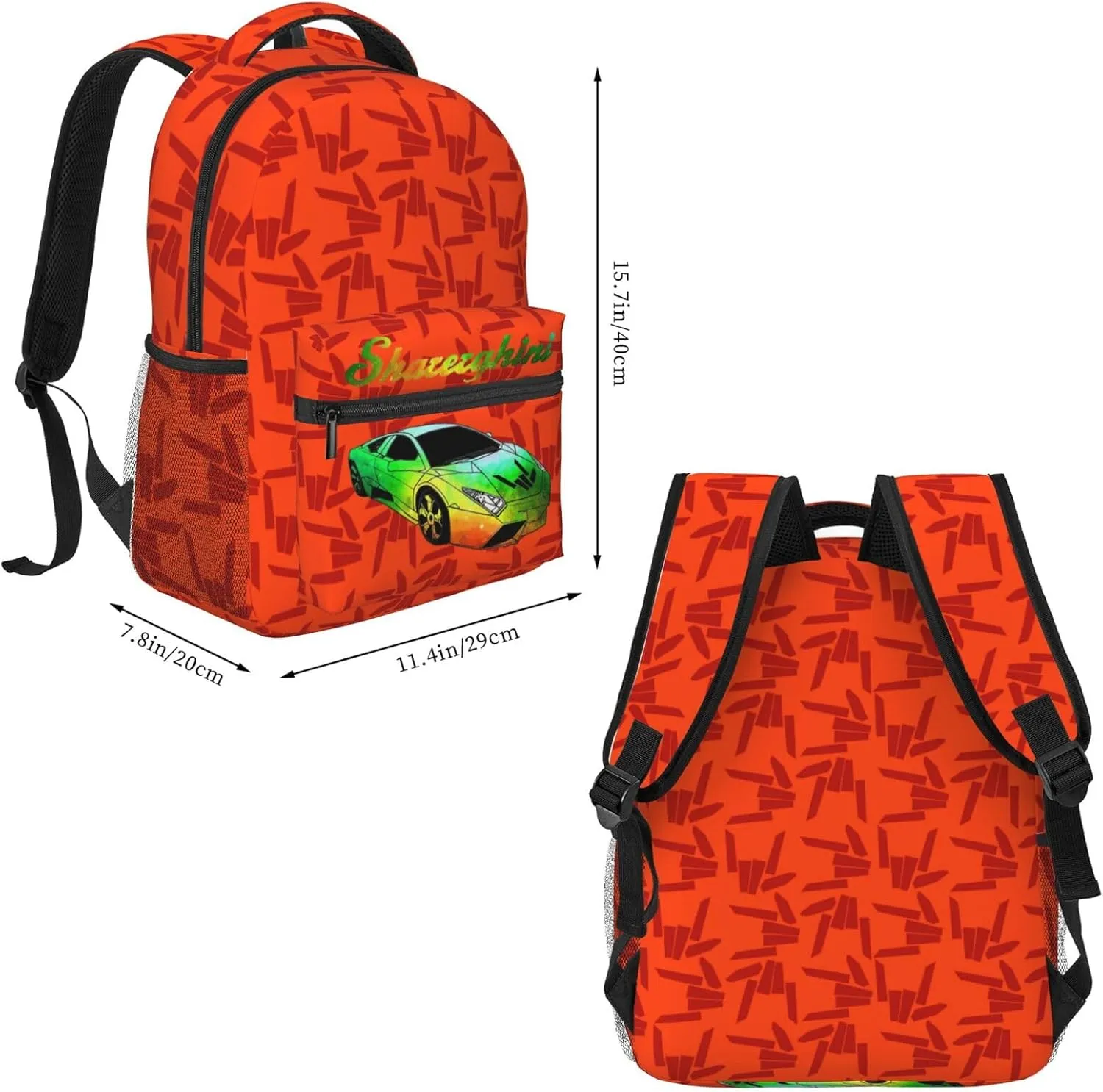 Lightweight Hiking Daypacks Backpack With Lunch Box Sets Adjustable Shoulder Straps, Black6