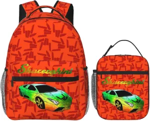 Lightweight Hiking Daypacks Backpack With Lunch Box Sets Adjustable Shoulder Straps, Black6