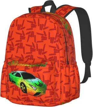 Lightweight Hiking Daypacks Large-Capacity Backpack With Full Print, Adjustable Shoulder Straps, Black1