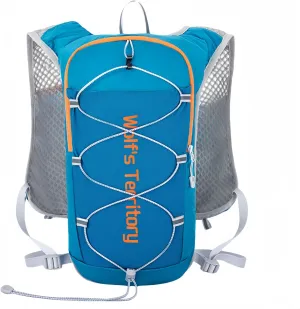 Lightweight Hydration Vest Backpack Water-Resistant Nylon Multiple Storage Pockets Backpack for Cycling Hiking Running Climbing Outdoor Activities