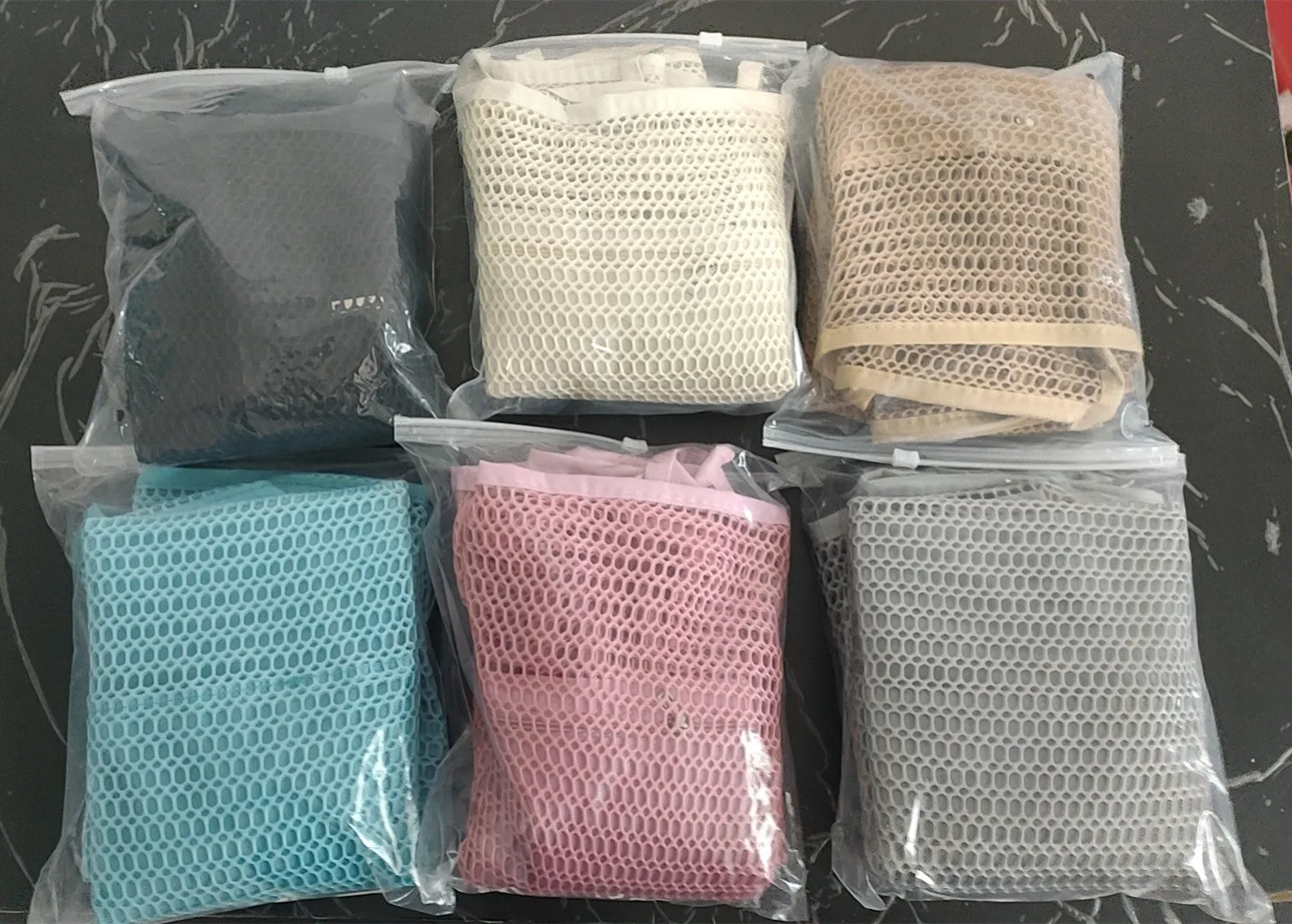 Lightweight Single-Shoulder Mesh Beach Bag, Crossbody Storage Pouch S-240201-29