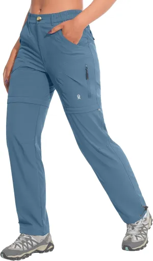Little Donkey Andy Women's Hiking Zip Off Pants Quick Dry Convertible Shorts UPF 50  Lightweight Outdoor Fishing Safari Pants