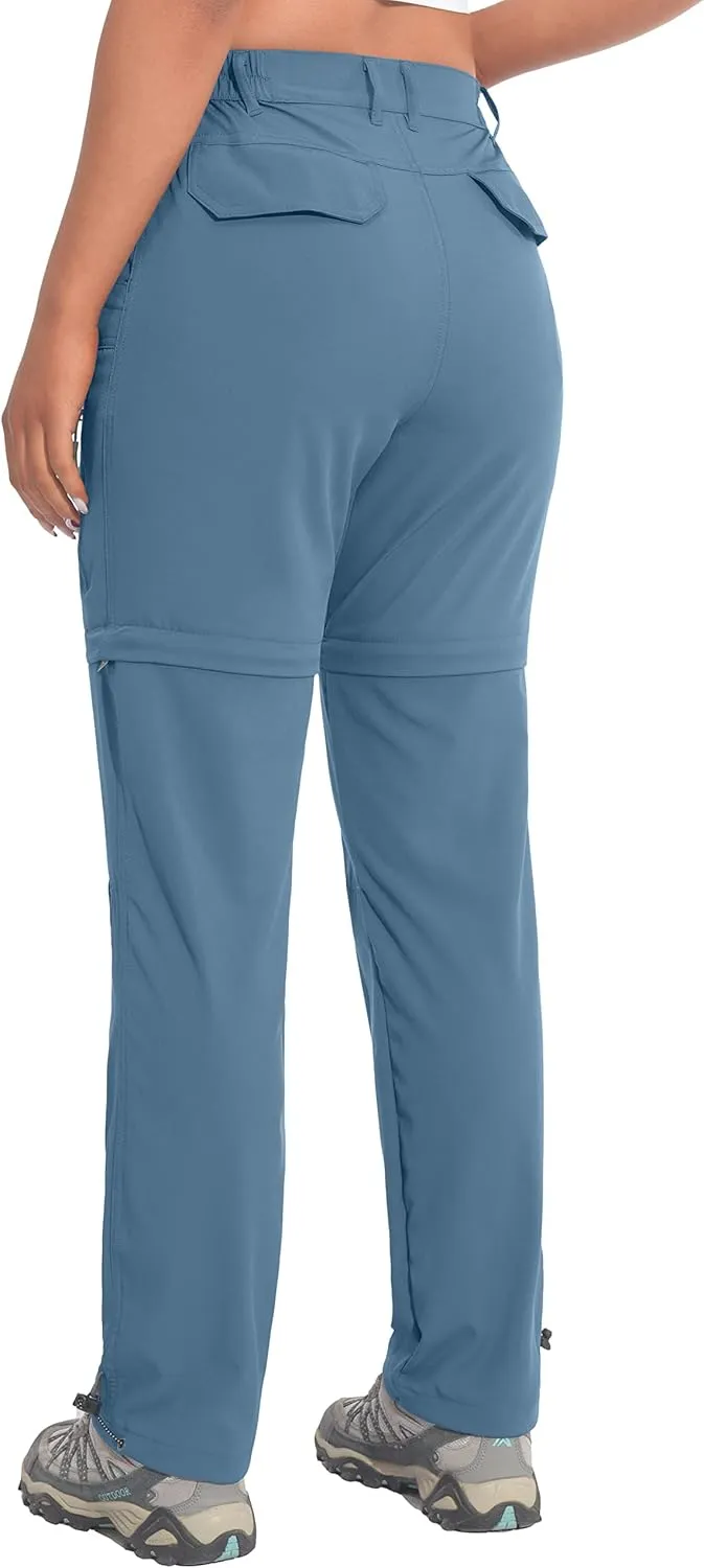 Little Donkey Andy Women's Hiking Zip Off Pants Quick Dry Convertible Shorts UPF 50  Lightweight Outdoor Fishing Safari Pants