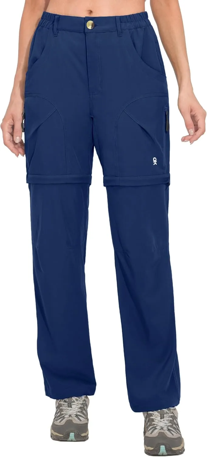Little Donkey Andy Women's Hiking Zip Off Pants Quick Dry Convertible Shorts UPF 50  Lightweight Outdoor Fishing Safari Pants