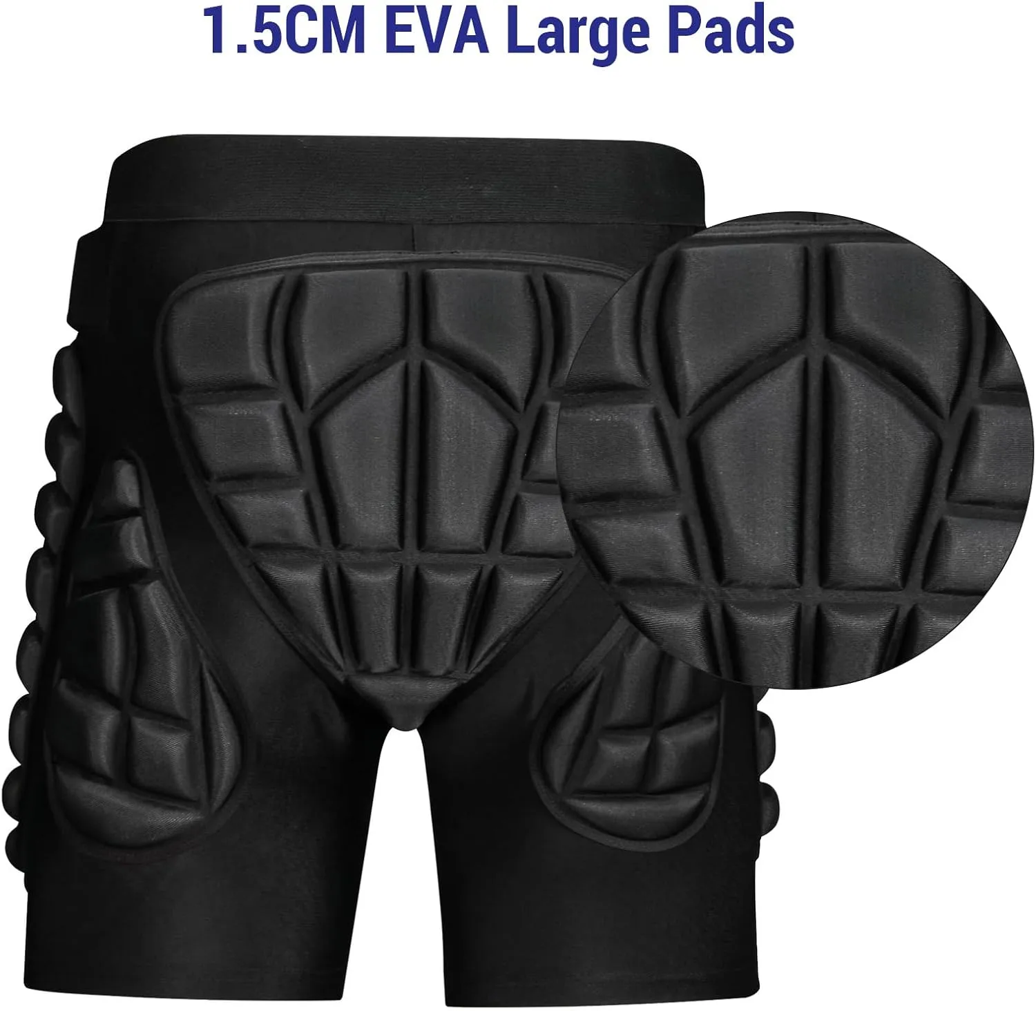 Lixada 3D Padded Shorts Protective Padded Shorts Hip Protection Pads Shorts Hip Pads 3D EVA for Snowboard Skate Ski