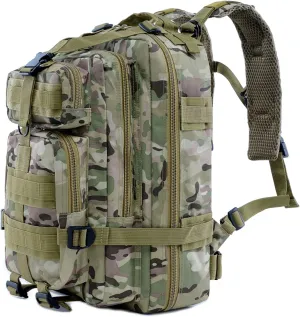 Long Keeper 30L Small Military Tactical Backpack Men Army Assault Bags Outdoor Camping Hiking Treking Molle Rucksack (CP Camo)
