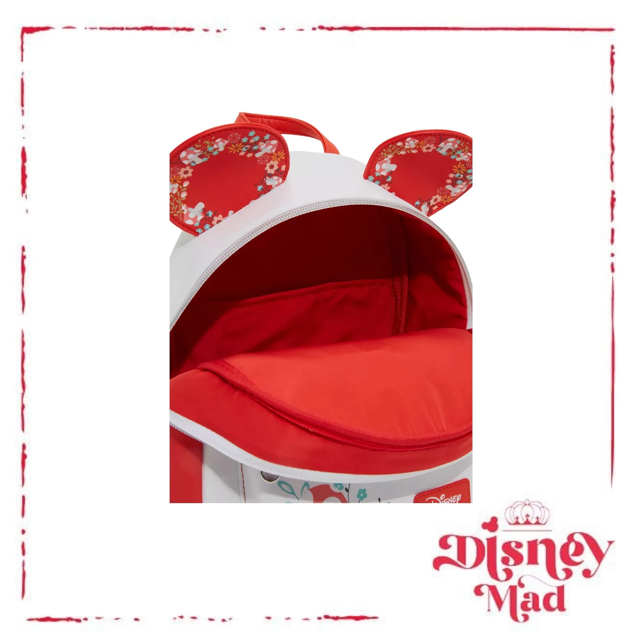 Loungefly Disney Minnie Mouse Mushroom Floral Mini Backpack