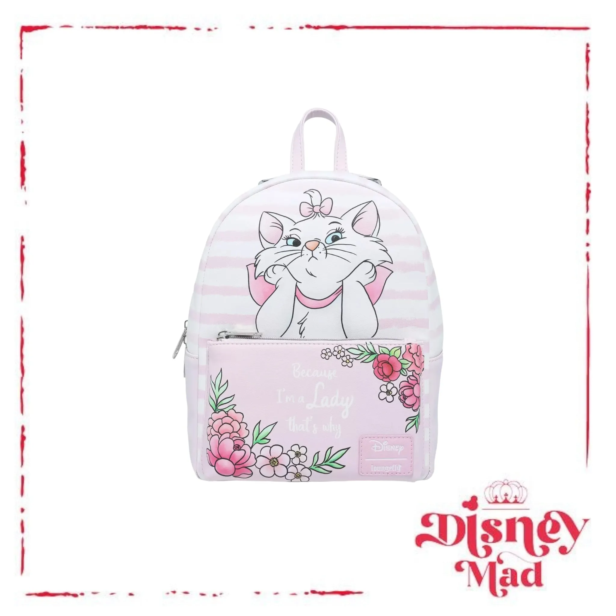 Loungefly Disney The Aristocats Marie Stripe Mini Backpack
