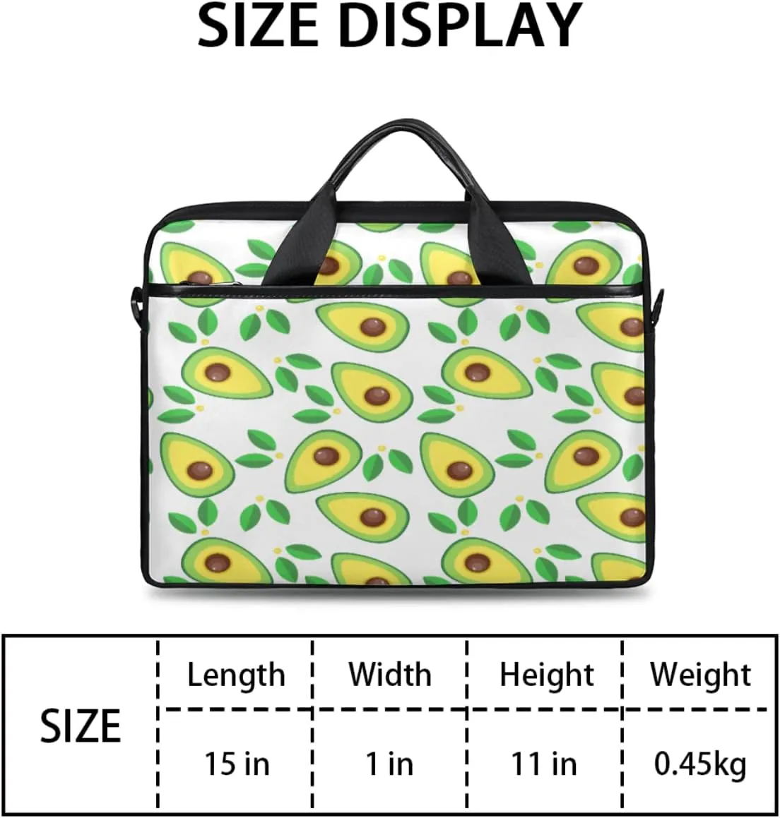 Love Letters Laptop Shoulder Messenger Bag Waterproof Laptop Briefcase Handle Padded Strap
