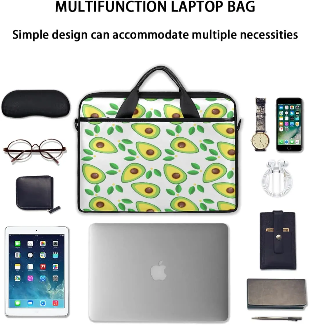 Love Letters Laptop Shoulder Messenger Bag Waterproof Laptop Briefcase Handle Padded Strap