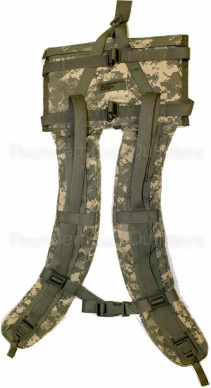 Made in USA Military Army Tactical DCU Woodland Camo Camouflage Back Pack Shoulder Straps by US Goverment GI USGI
