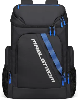 Maelstrom Backpack Cooler,36 Can Cooler Backpack,Soft Cooler Bag Insulated Leakproof,Lightweight Ice Chest Backpack,Travel Cooler Lunch Backpack for Camping,Hiking,Beach,Black