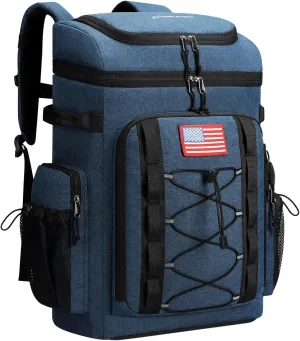 Maelstrom Cooler Backpack,50 Can Insulated Soft Backpack Cooler,Portable Lightweight Leakproof Cooler Bag,Large Capacity Beach Cooler,Waterproof Lunch Backpack for Men Women