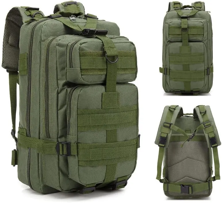 Magik 30L Military Tactical Bag Camping Outdoor EDC Travel Rucksack Hiking Backpack (Green)
