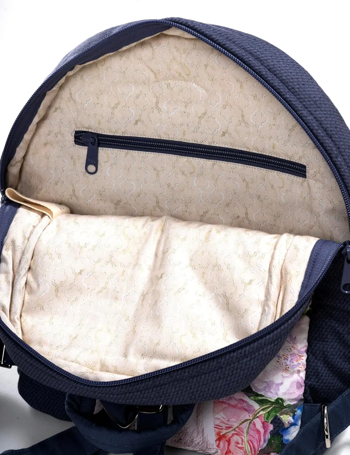 Maison d' Hermine Backpack for Women Men Cotton Shoulder Multipurpose Rucksack with Small Pouch Lightweight Multi Pocket Bag for Travel Work Beach Daypack Perfect for Gift (Master Piece)