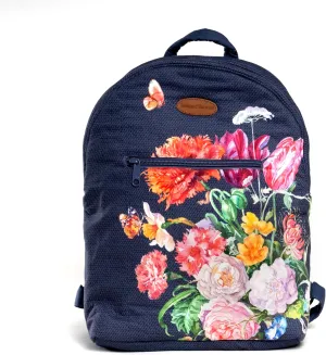Maison d' Hermine Backpack for Women Men Cotton Shoulder Multipurpose Rucksack with Small Pouch Lightweight Multi Pocket Bag for Travel Work Beach Daypack Perfect for Gift (Master Piece)