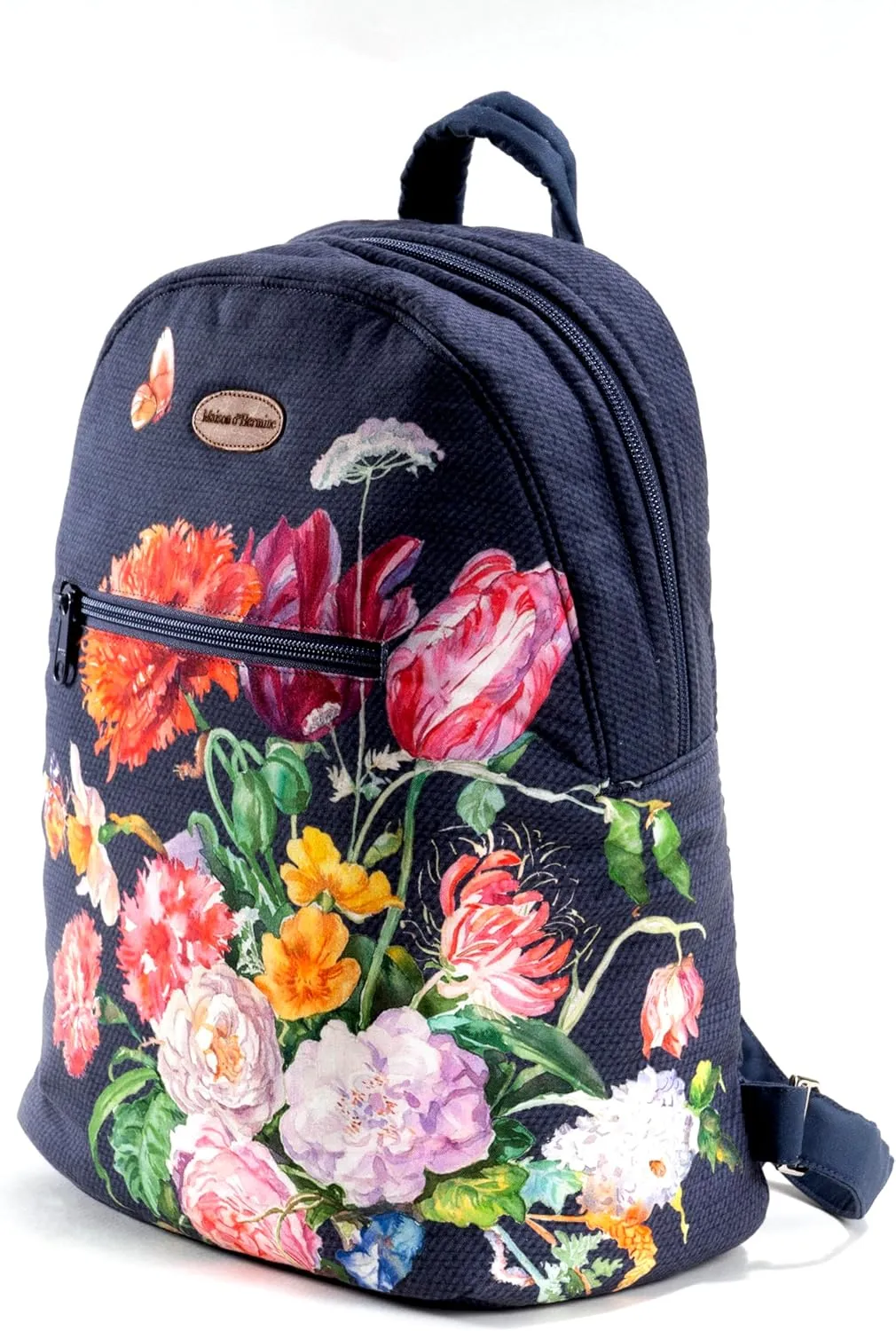 Maison d' Hermine Backpack for Women Men Cotton Shoulder Multipurpose Rucksack with Small Pouch Lightweight Multi Pocket Bag for Travel Work Beach Daypack Perfect for Gift (Master Piece)